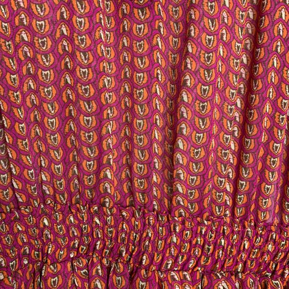 Misa Los Angeles Inge Printed Ruffle Mini Dress Womens Small New - Picture 7 of 16